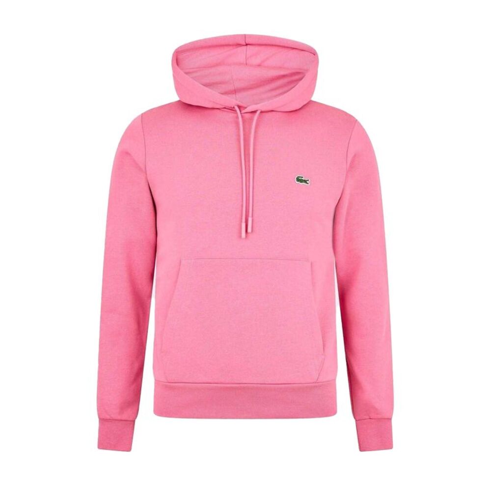 Lacoste Mens Casual Pullover Hoodie / Pink
